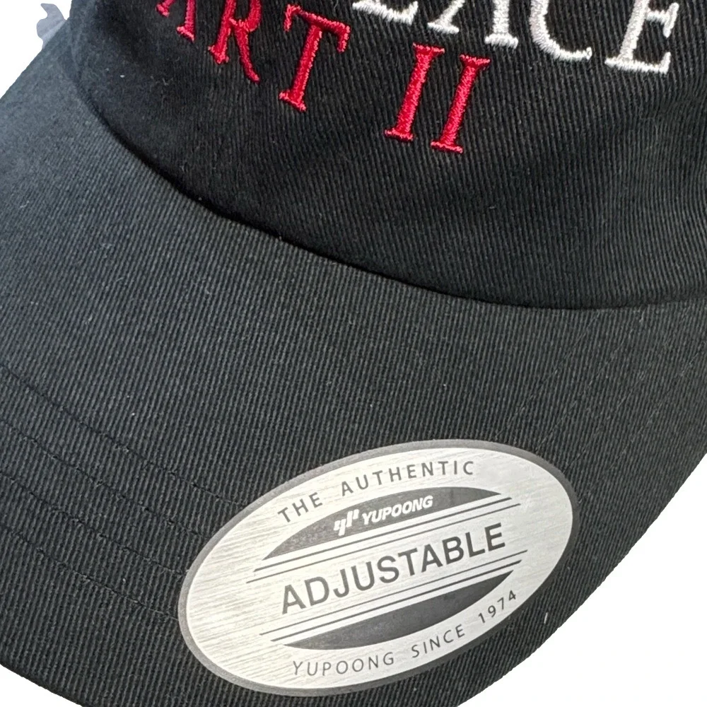 A Quiet Place Part II the Classic Black Adjustable Hat Baseball Cap New OSFM